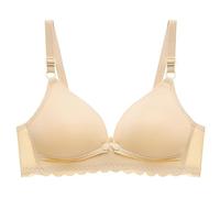 Uwdiohq Soutien Gorge Femme Minimiseurs Front Anti Sagging Back Shaping and Bra Without Wires (Beige, 85) Brassiere sans Armature Dentelle Brassière Sexy Rembourré Post Chirurgie D Allaitement