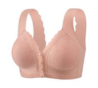 Uwdiohq Soutien-Gorge sans Bretelles Ajustable Et Confortable pour Poitrines Généreuses, Respirantes, Armatures, Anti-Affaissement. Body Papa Naissance (Pink, 40) Soutient Gorge Soutien Super