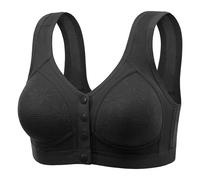 Uwdiohq Sport Femme Brassiere sans Armature Âgées Ont des Et Femmes Affaissées Rassemblent Le De Style Soutien-Gorge Anneau Boucle Avant sous-Vêtements (Black, 42) Soutien Gorge Blanc Wireless