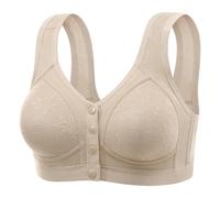 Uwdiohq Sport Femme Brassiere sans Armature Âgées Ont des Et Femmes Affaissées Rassemblent Le De Style Soutien-Gorge Anneau Boucle Avant sous-Vêtements (Grey, 44) Dentelle Wireless Bra Soutien