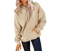 Uwdiohq Sweat a Capuche Femme Sweater Longue Manche Femme Sweat Capuche Zippé Hoodie Blanc Polaire sans Black Sweatshirt Pull Plaid XXL Hiver Col Roule V Oversize Sweet Coton
