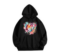 Uwdiohq Sweat a Capuche Femme Sweet Sweat Creme Sweatshirt Femme Hiver Pull Capuche Fermeture Eclair Veste Plaid Groot Drapeau Americain Friend Ladies White Cardigan Size 16