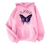 Uwdiohq Sweat Femme Sweat Femme Zippé À Capuche Japonais Noir Blanc Green Day Hoodie Ladies Hoodies with Zip Gros Plaid Pull Tunique Chaud Hiver Col V Ample Motif Automne