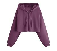 Uwdiohq Sweat-Shirt à Capuche Fermeture éclair Manches Longues pour Femmes Chemisier Colore Sweat zippé Femme Sweat Long Femme Grande Taille Hiver XS Manteau Capuche Sweet Blanc Women's