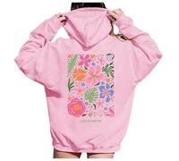 Uwdiohq Sweat zippé Femme Sweat A Capuche Femme Casual Blanc Hoodie Women Oversized Hoodies Kangourou Pull Plaid Chauffant Noel Grande Taille Gros Hiver Blouse Manche Longue