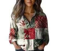 Uwdiohq Tee Shirt Sport Femme Fashion Down Shirts Casual Tops Long Sleeve Blouse (Camouflage, M) Chemise Longue Haut Manche en Soie Chemisier T Col V Paillettes Polyester Silver Sequin Top Cut