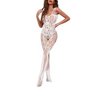 Uwdiohq Ventes Flash du Jour Ensemble Laine Femme Nuisette Sexy Femme Sensuelle Coquin Guepiere Transparente Collant Resille Vert Body Porte Jarretelle Grande Taille Destockage Mes Commandes