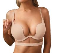 Uwdiohq Wireless Comfortable Soft Bras for Women Full Coverage Everyday No Show Bra Camisole Amincissante (Beige, XXL) Comfit Soutien Gorge Brassiere Sport Femme Maintien Fort sans Armature Push