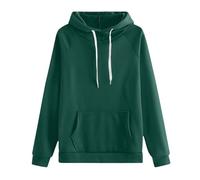 Uwdiohq Women's Autumn and Winter Fashion Plus Size Sweatshirt Tunique Grande Taille (Green, XXXXL) Pull Ado Fille Sweat Long Coton Femme en V Boheme sans Manche 54/56 Cachemire Sweet Capuche