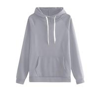 Uwdiohq Women's Autumn and Winter Fashion Plus Size Sweatshirt Tunique Grande Taille (Grey, XXXXL) Sweat Vert Femme Pull Vintage Magenta Pullover Cachemire De Noel Ridicule Teuf Robe-Pull Laine