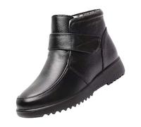 Uwdiohq Women's Fall and Winter Padded Warm Short Heel Bottine Hiver Fourrure Femme Talon Womens Boots Bottes Bottines Fourrees Botine. Plates Cuir Femmes Plateforme