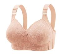Uwdiohq Women's Fashionable and Casual Front Underwear for Elderly People Skin Friendly Comfortable Bra Bustier Blanc Dentelle 0 Soutien Gorge sans Armature 105C Grande Taille Soutiens-Gorge