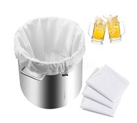 UWEOTYYY Sac de passoire, Sac d'infusion 4pcs Strecation réutilisable 22x26 Pouces Fine Mesh 250 micromètre Brew à Cordon de Fromage pour Les Fruits Press White Vin White.