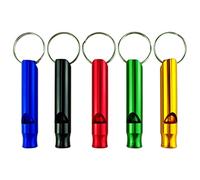 UWEOTYYY Sifflet, 5 Pack en Aluminium Whistle EDC Sport Sport Emergency Survival Whistles with Key Chain, métal