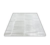 UWEOTYYY Tapis de Camping 78.74x47.24 Pouces Aluminium Camping Mat de Sommeil Double côté Isolant Pique-Nique Tente imperméable avec Coton perlé pour Pique-Nique, Sol
