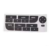 Uwithdanceme Kit de réparation de boutons de tableau de bord de voiture pour Fiat Grand Punto - Autocollant de réparation de bouton CD multimédia