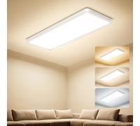 Uwithm Plafonnier LED Reglette 58x22x2,9cm Panneau LED Plafond Blanc
