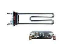 uwobefe Tube Chauffant 17438100000434, Compatible avec la Machine à Laver à Tambour Midea 22.5CM 230V 1800W, pièces de réparation de rondelle de Fil Chauffant