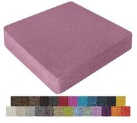 UWOBTN Galette de Chaise en Mousse Mémoire de Forme - 40x40, 45x45, 50x50cm - Coussin Déhoussable Lavable, Antidérapant - pour Intérieur/Extérieur, Jardin, Bureau, Voiture(Colour27,55x55x8cm)