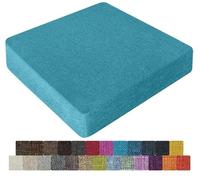 UWOBTN Galette de Chaise en Mousse Mémoire de Forme - 40x40, 45x45, 50x50cm - Coussin Déhoussable Lavable, Antidérapant - pour Intérieur/Extérieur, Jardin, Bureau, Voiture(Colour25,50x50x8cm)