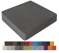 UWOBTN Galette de Chaise en Mousse Mémoire de Forme - 40x40, 45x45, 50x50cm - Coussin Déhoussable Lavable, Antidérapant - pour Intérieur/Extérieur, Jardin, Bureau, Voiture(Colour1,50x50x8cm)