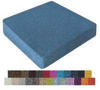 UWOBTN Galette de Chaise en Mousse Mémoire de Forme - 40x40, 45x45, 50x50cm - Coussin Déhoussable Lavable, Antidérapant - pour Intérieur/Extérieur, Jardin, Bureau, Voiture(Colour18,40x40x10cm)