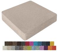 UWOBTN Galette de Chaise en Mousse Mémoire de Forme - 40x40, 45x45, 50x50cm - Coussin Déhoussable Lavable, Antidérapant - pour Intérieur/Extérieur, Jardin, Bureau, Voiture(Colour6,50x50x15cm)