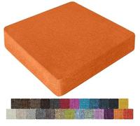 UWOBTN Galette de Chaise en Mousse Mémoire de Forme - 40x40, 45x45, 50x50cm - Coussin Déhoussable Lavable, Antidérapant - pour Intérieur/Extérieur, Jardin, Bureau, Voiture(Colour26,45x45x5cm)