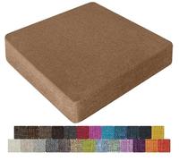 UWOBTN Galette de Chaise en Mousse Mémoire de Forme - 40x40, 45x45, 50x50cm - Coussin Déhoussable Lavable, Antidérapant - pour Intérieur/Extérieur, Jardin, Bureau, Voiture(Colour15,45x45x8cm)