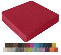 UWOBTN Galette de Chaise en Mousse Mémoire de Forme - 40x40, 45x45, 50x50cm - Coussin Déhoussable Lavable, Antidérapant - pour Intérieur/Extérieur, Jardin, Bureau, Voiture(Colour17,45x45x5cm)