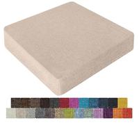 UWOBTN Galette de Chaise en Mousse Mémoire de Forme - 40x40, 45x45, 50x50cm - Coussin Déhoussable Lavable, Antidérapant - pour Intérieur/Extérieur, Jardin, Bureau, Voiture(Colour11,55x55x8cm)