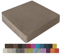 UWOBTN Galette de Chaise en Mousse Mémoire de Forme - 40x40, 45x45, 50x50cm - Coussin Déhoussable Lavable, Antidérapant - pour Intérieur/Extérieur, Jardin, Bureau, Voiture(Colour9,40x40x3cm)