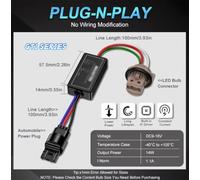 UWSCVM 2pcs Voiture résistance Canbus LED lumière Erreur sans Charge résistance Avertissement Anti-Scintillement,3157 p27 7w