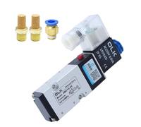 UWUKCJOKQ 4M210-08 Électrovanne à 5 voies 2 positions pour connexion de plaque de protection intérieure G1/4" AC 220 V DC24 V Batterie interrupteur électronique (uniquement valve, AC24V)