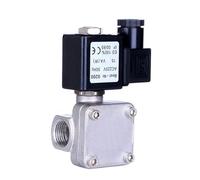 UWUKCJOKQ Électrovanne Pilote en Laiton normalement fermée, 1/2 ", en Acier Inoxydable 304, Haute Pression, 1,6mpa, normalement fermée(110vac-nbr-seal)