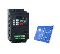UWUKCJOKQ Onduleur Solaire 1,5 KW/2,2 KW/4 KW/5, KW, entrée CC VFD vers Sortie CA 220 V/380 V, convertisseur de fréquence triphasé, onduleur à Vitesse réglable(Solar 5.5kw 8HP,1P Or 3P 220V)