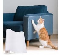 uxcell 1 rouleau de protection anti-rayures pour meubles - 500,4 x 45,7 cm - Protection transparente contre les griffes de chat - Pour coins de canapé, murs, portes