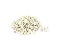 uxcell 10 mm Dia Double Roue de Rail de Rideaux Rail Slide Rouleaux Planeurs Beige 80 pcs
