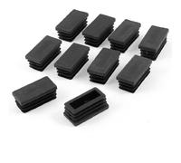 uxcell 10pcs Bouchon Pied de Chasie Embout Capuchon Rectangle Jambe Patin Table Meuble Protection Tube Insert 20 mm x 40 mm