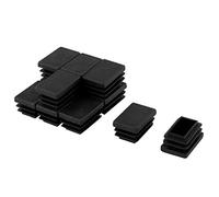 uxcell 12pcs Bouchon Pied de Chasie Embout Capuchon Rectangle Jambe Patin Table Meuble Protection Tube Insert 20 mm x 30 mm