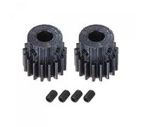 uxcell 1Mod Lot de 2 pignons 17 dents 6 mm alésage de moteur en acier trempé avec marche pour voiture télécommandée et camion