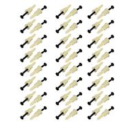 uxcell 50 pcs Self perçage pour cloison sèche Ancre 30 mmx4 mm Noir Oxyde d'assortiment de vis à tête fraisée