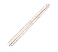 Uxcell A13101500ux0264 Règle triangulaire de 32,5 cm de long
