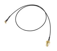 uxcell Adaptateur connecteur connecteur RF mâle à angle droit vers RP-SMA femelle 50,8 cm RF1.37