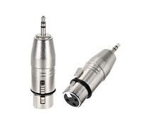 uxcell Adaptateur XLR vers TRS, changement de genre - Adaptateur XLR vers 3,5 mm, connecteur audio, prise micro