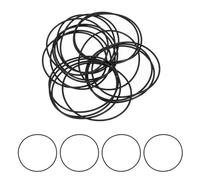 uxcell AS-037 Lot de 25 joints toriques en caoutchouc nitrile, 6,3 cm de diamètre intérieur, 6,3 cm de diamètre extérieur, 0,6 cm de large, pour réparation d'étanchéité de plomberie et machine