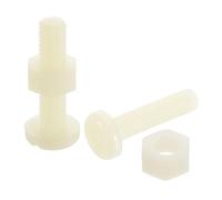 uxcell Assortiment de 50 écrous à vis en nylon M6-1 x 25 mm et écrous M6