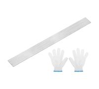 uxcell Barre plate en acier inoxydable 304 de 0,3 cm d'épaisseur, 3,5 cm de large, 30,5 cm de long, finition brossée pour cuisine, loisirs créatifs, ton argenté