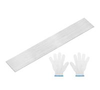 uxcell Barre plate en acier inoxydable 316L de 0,3 cm d'épaisseur, 5,1 cm de large, 30,5 cm de long, finition brossée pour cuisine, loisirs créatifs, ton argenté