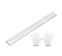 uxcell Barre plate en acier inoxydable 316L de 0,6 cm d'épaisseur, 4,4 cm de large, 20,3 cm de long, finition brossée pour cuisine, loisirs créatifs, ton argenté
